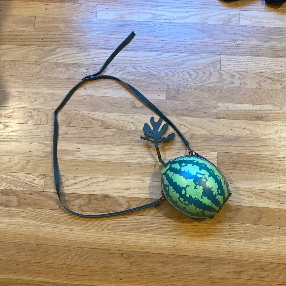 Watermelon purse, contains coin pouch inside with adjustable strap, never used